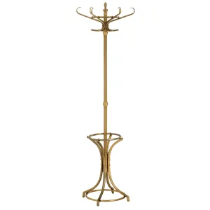 104963 - Coatrack Kent antique brass finish