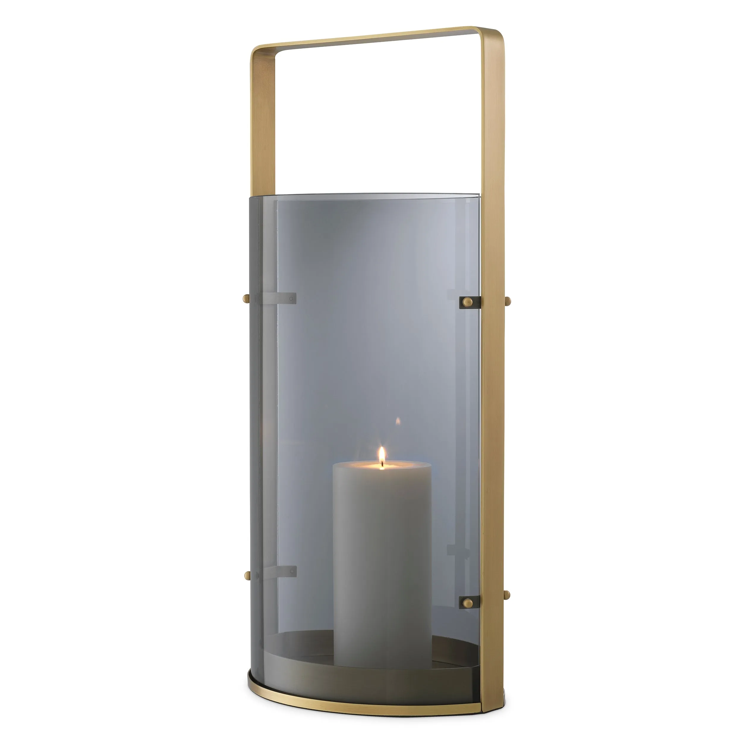 114107 - Hurricane Reid L antique brass finish