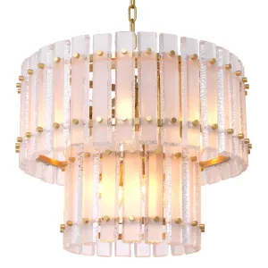 115165UL - Chandelier Blason antique brass finish UL