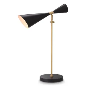 115237UL - Desk Lamp Milos antique brass finish UL