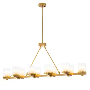 115300UL - Chandelier Donovan antique brass finish
