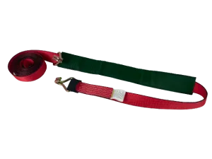 14FT Red Tecnic Wheel Strap with Low Pro Sleeve (Wire Hook)