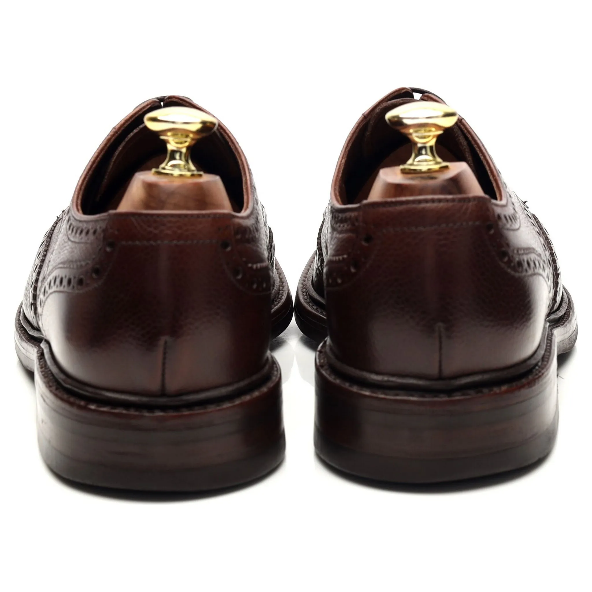 1880 'Badminton 2' Dark Brown Grain Leather Derby Brogues UK 7.5 G