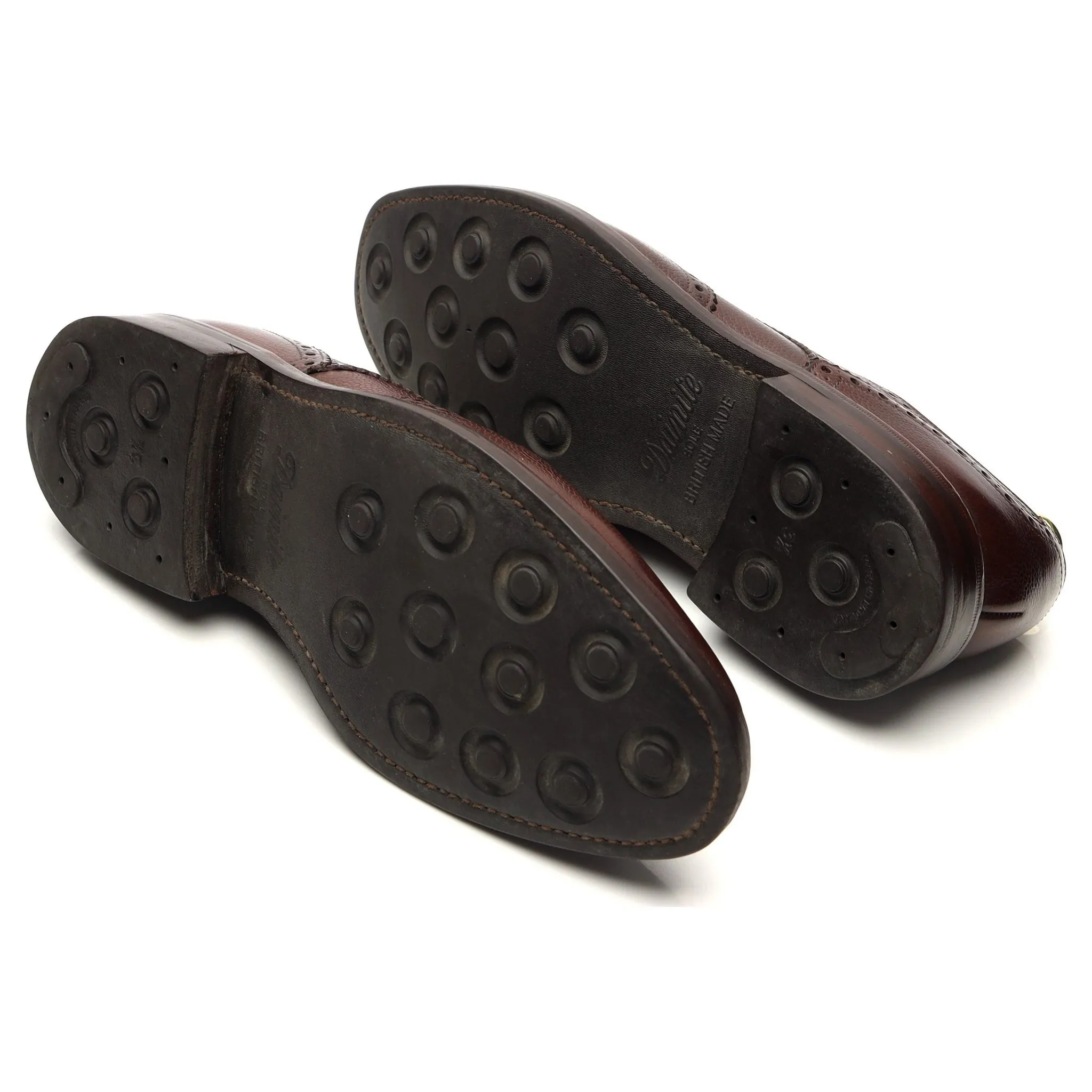 1880 'Badminton 2' Dark Brown Grain Leather Derby Brogues UK 7.5 G