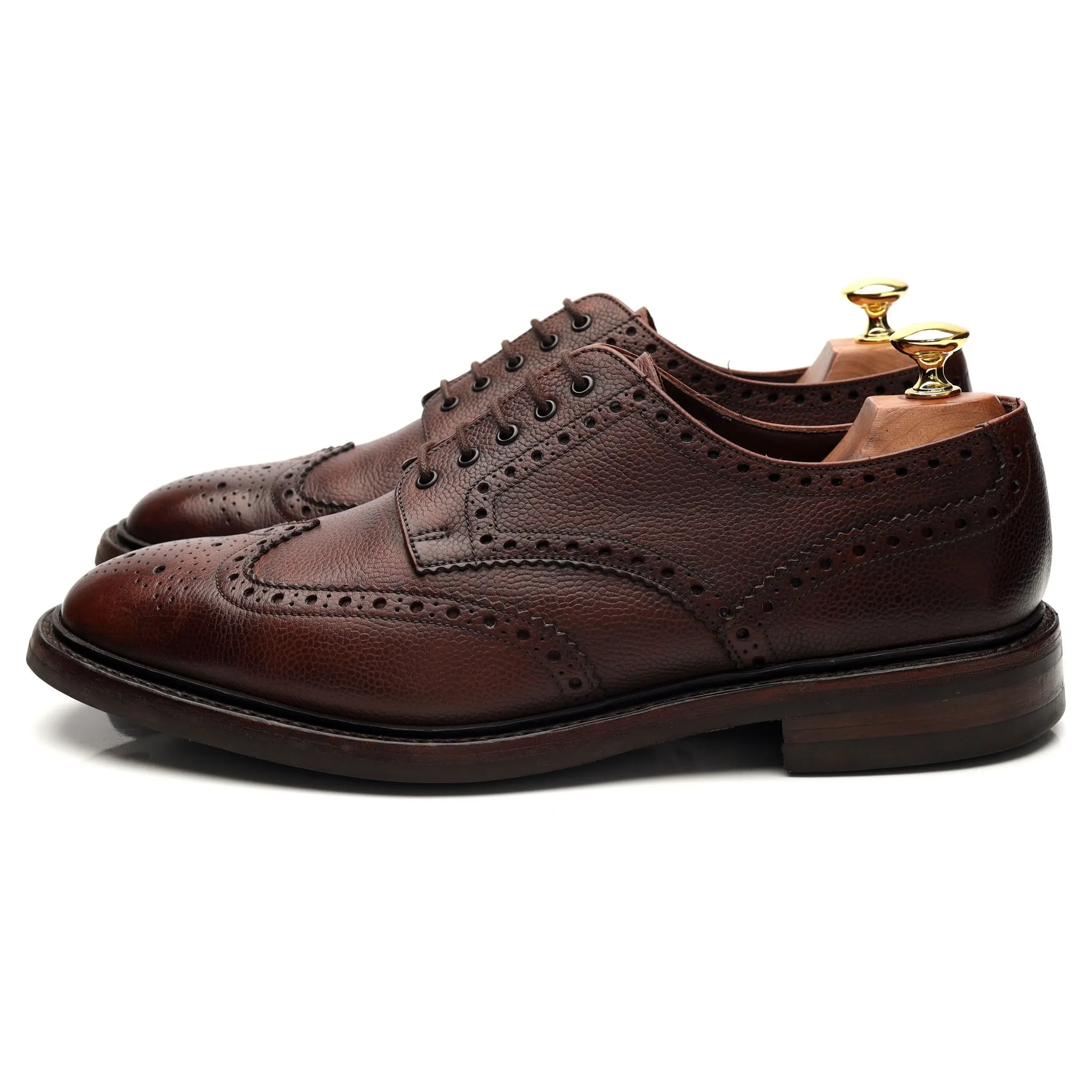 1880 'Badminton 2' Dark Brown Leather Derby Brogues UK 8.5 G