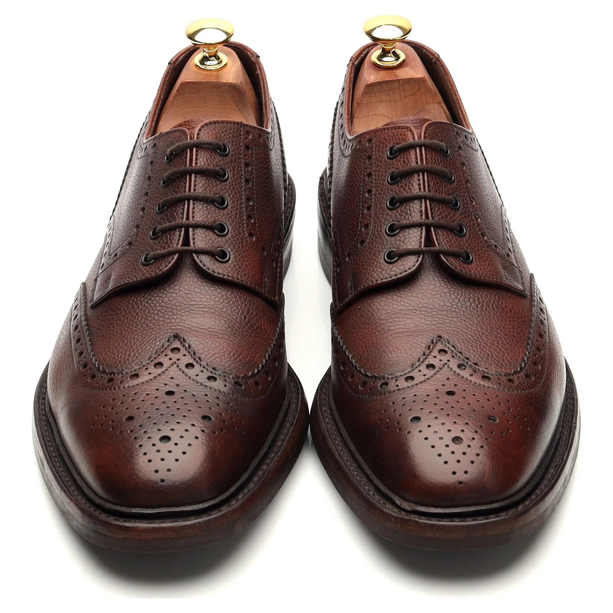 1880 'Badminton 2' Dark Brown Leather Derby Brogues UK 8.5 G