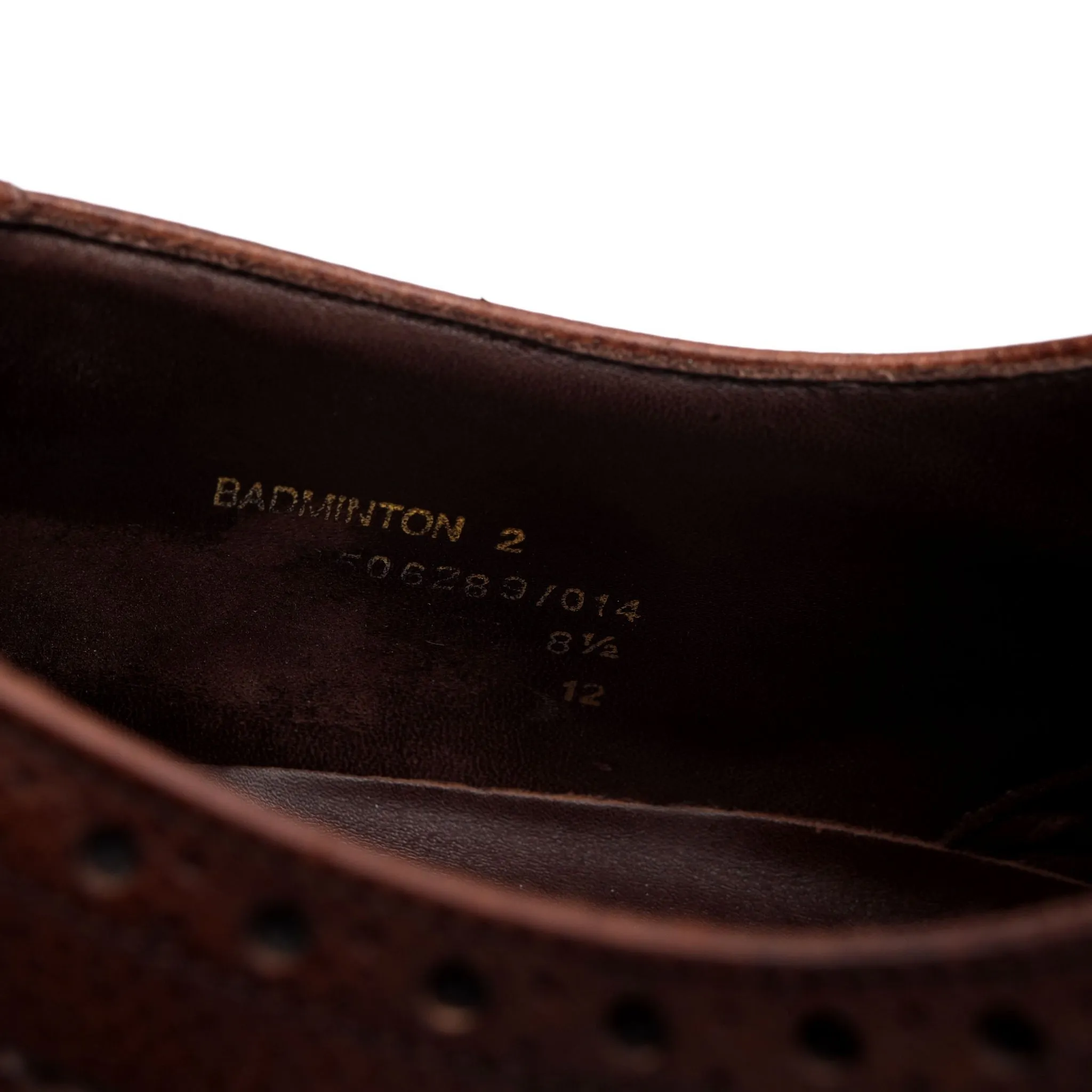 1880 'Badminton 2' Dark Brown Leather Derby Brogues UK 8.5 G