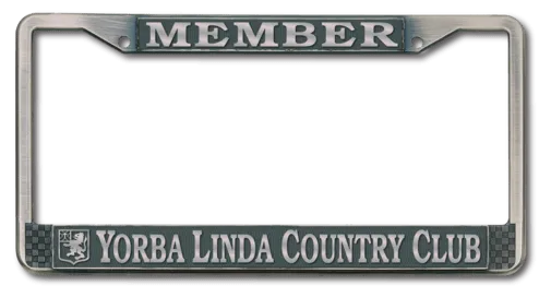 2 Hole Antique Pewter Finish Die Cast License Plate Frame