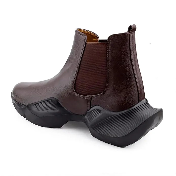 3 Inch Hidden Height Increasing/Elevator Casual Lace-up Outdoor Sneaker Boot-JonasParamount