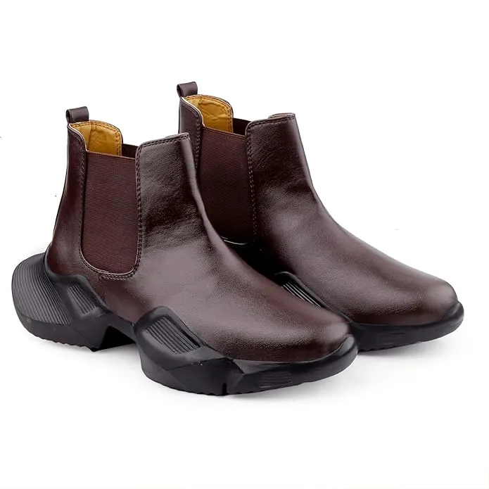 3 Inch Hidden Height Increasing/Elevator Casual Lace-up Outdoor Sneaker Boot-JonasParamount