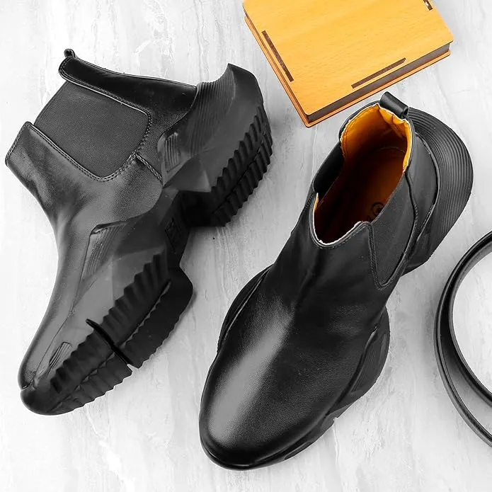3 Inch Hidden Height Increasing/Elevator Casual Lace-up Outdoor Sneaker Boot-JonasParamount