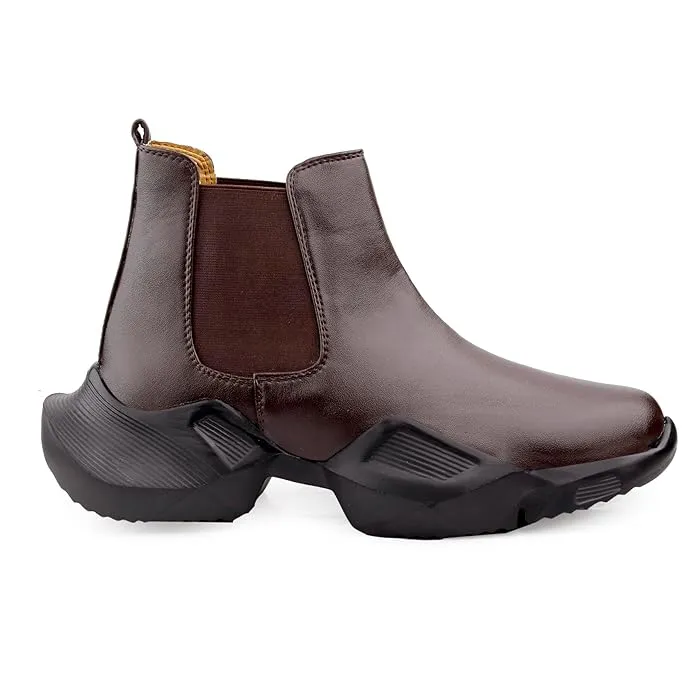 3 Inch Hidden Height Increasing/Elevator Casual Lace-up Outdoor Sneaker Boot-JonasParamount