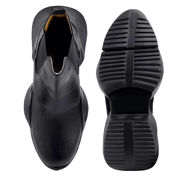 3 Inch Hidden Height Increasing/Elevator Casual Lace-up Outdoor Sneaker Boot-JonasParamount
