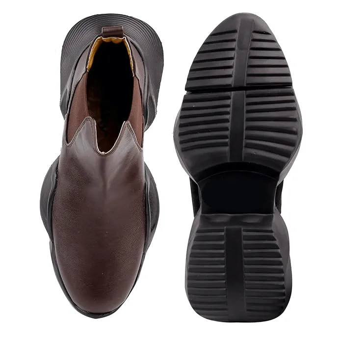 3 Inch Hidden Height Increasing/Elevator Casual Lace-up Outdoor Sneaker Boot-JonasParamount