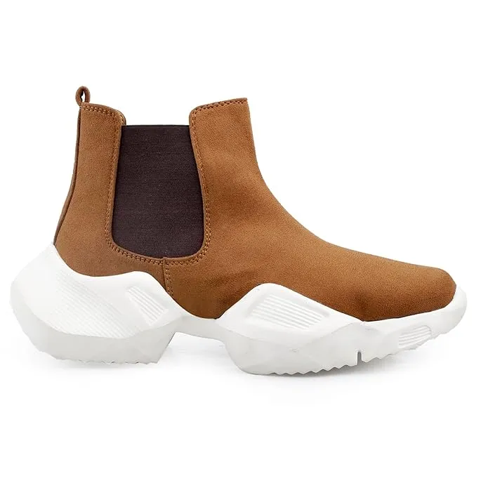 3 Inch Hidden Height Increasing/Elevator Suede Material New Casual Chelsea-JonasParamount