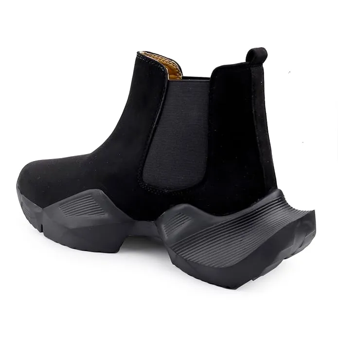 3 Inch Hidden Height Increasing/Elevator Suede Material New Casual Chelsea-JonasParamount
