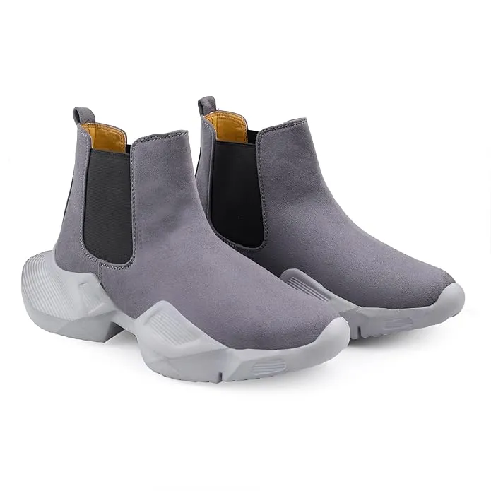3 Inch Hidden Height Increasing/Elevator Suede Material New Casual Chelsea-JonasParamount