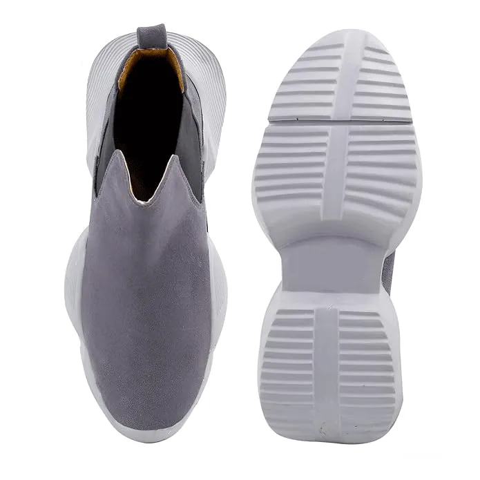 3 Inch Hidden Height Increasing/Elevator Suede Material New Casual Chelsea-JonasParamount