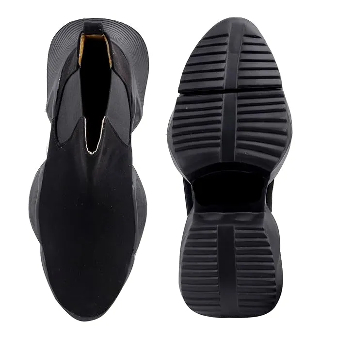 3 Inch Hidden Height Increasing/Elevator Suede Material New Casual Chelsea-JonasParamount