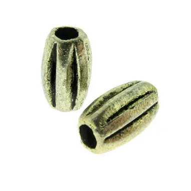 4X7mm Metal Spacer Antique Brass Rice SPMT17