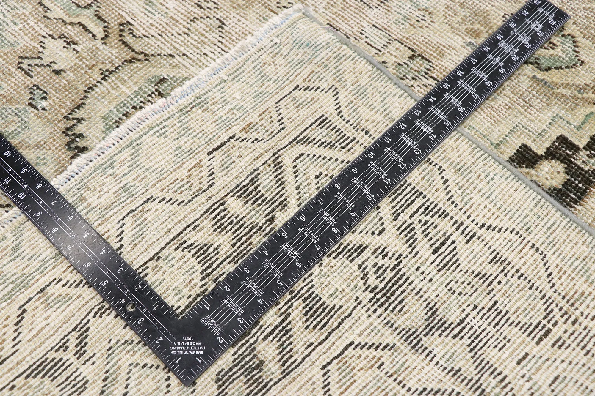 7 x 11 Distressed Antique Persian Mahal Rug