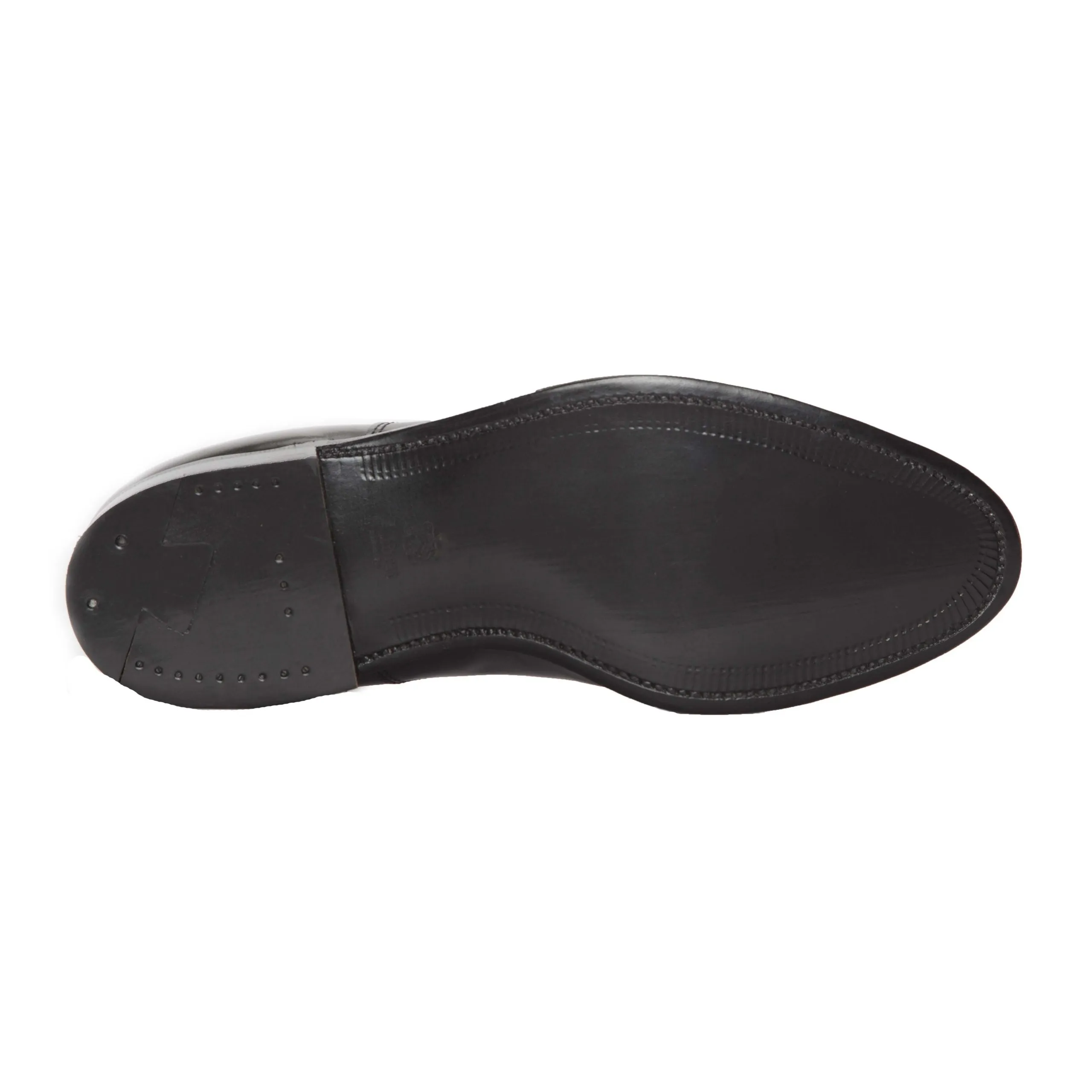 955 - Monk Strap in Black Calfskin