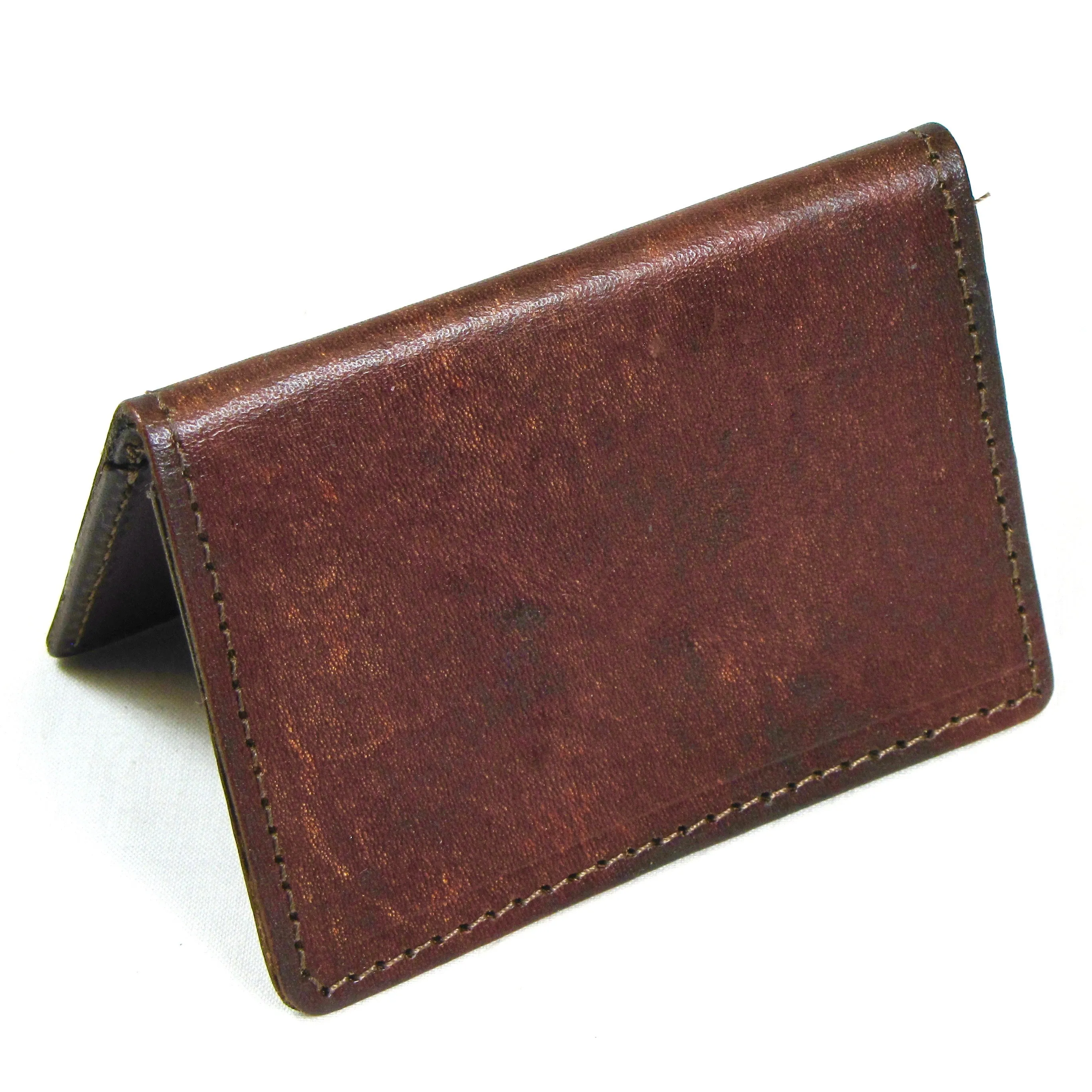 AC303-46  Antique Finish Card Case - Plain