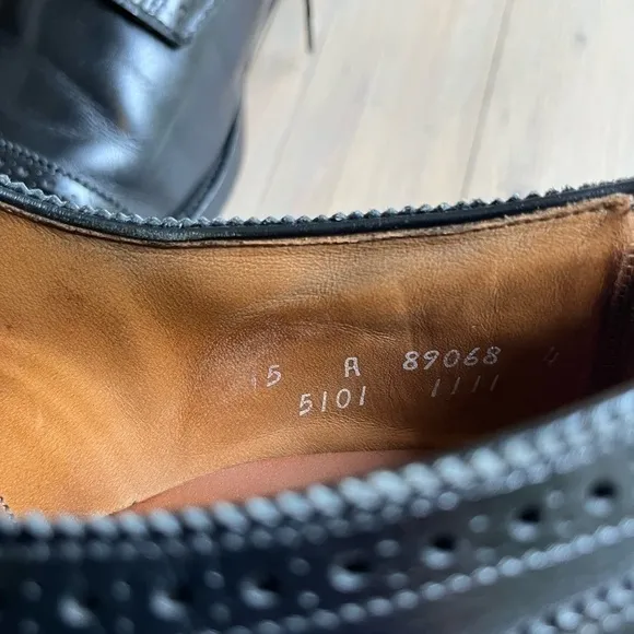 Allen Edmonds “Lexington” Leather Cap Toe Oxfords Size 15