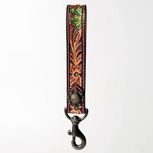 American Darling Hand Tooled Genuine Leather Handle Strap with Cactus