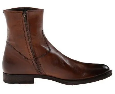 Antique Brown Handcrafted Biker Leather Boots for Men
