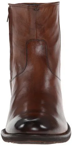 Antique Brown Handcrafted Biker Leather Boots for Men