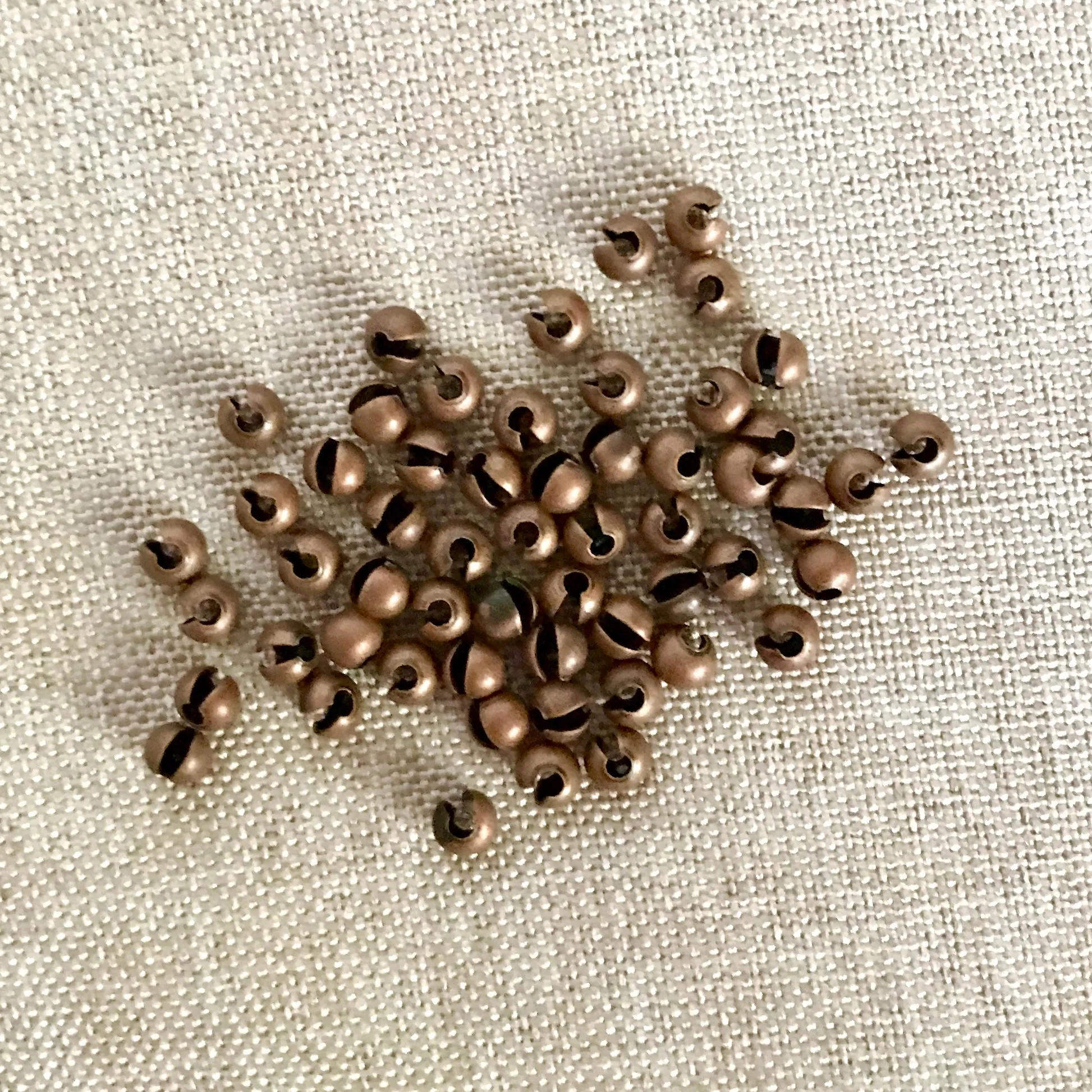 Antique Copper 3mm Crimp Cover - Package of 56
