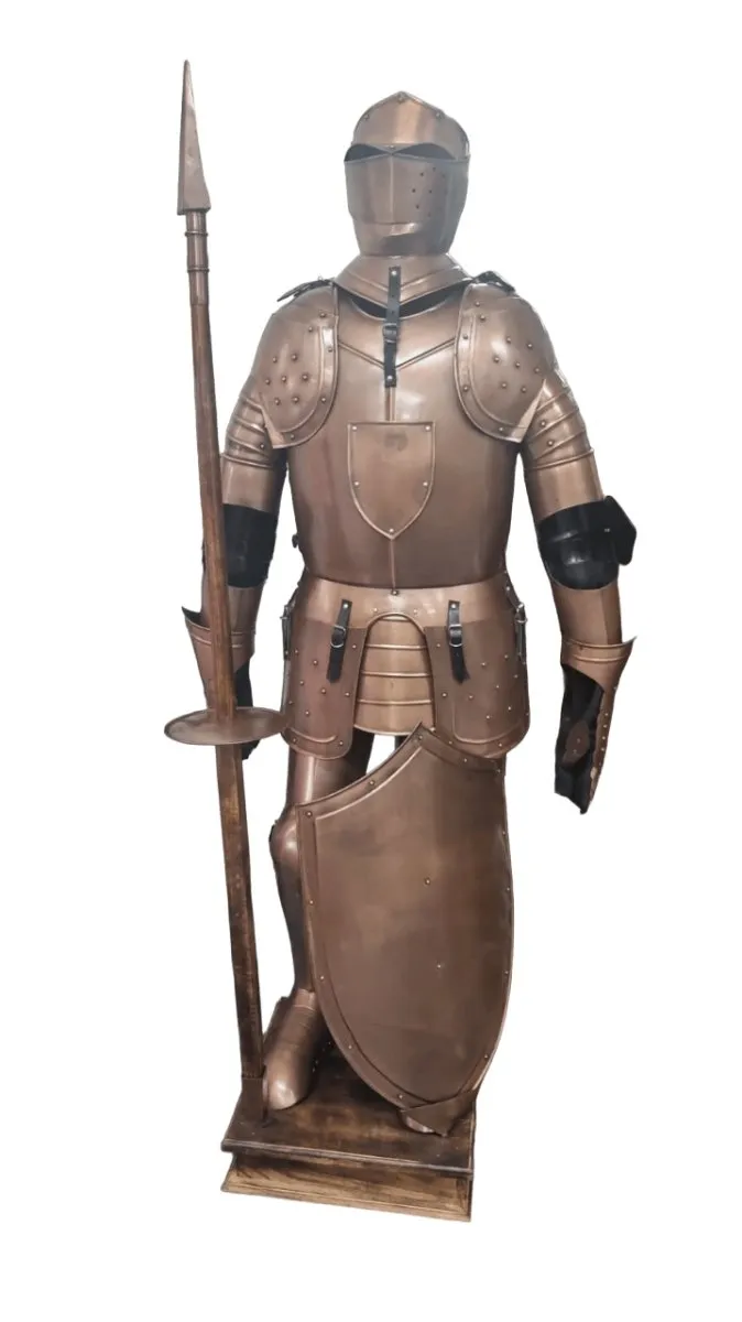 Antique Finish Crusader Knight Armour Set