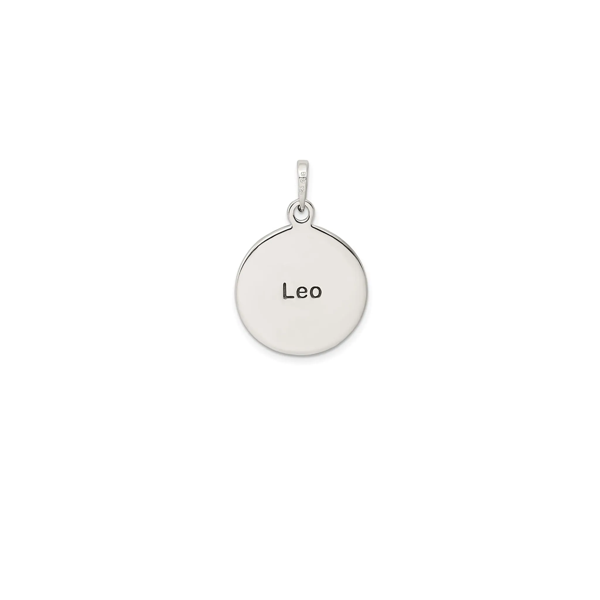 Antique-Finish Leo Zodiac Pendant (Silver)