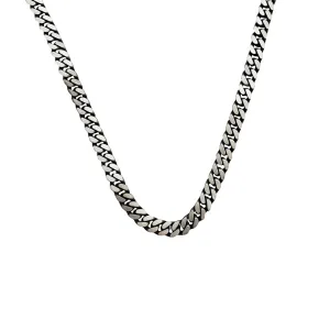 Antique Finish Miami Cuban Chain (Silver)