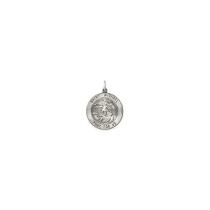 Antique-Finish Saint Michael Medal (Silver)