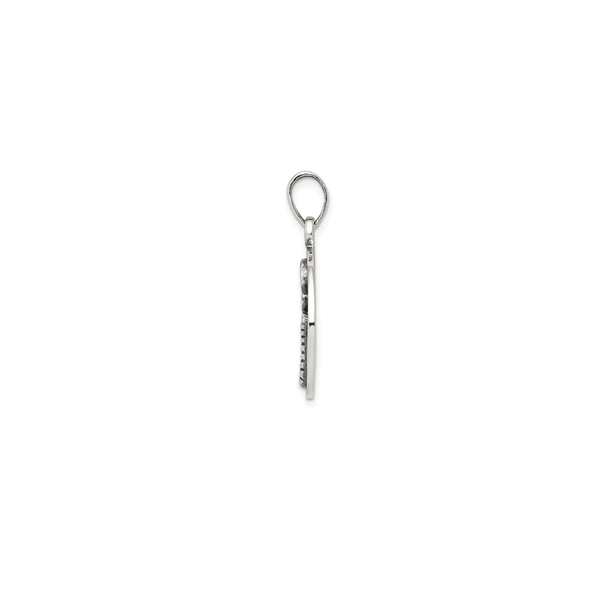 Antique-Finish Scorpio Zodiac Pendant (Silver)