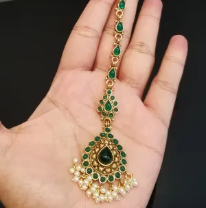 Antique Finish Traditional South Indian Style Maang Tika