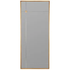Antique Gold Finish Leaning Floor Mirror