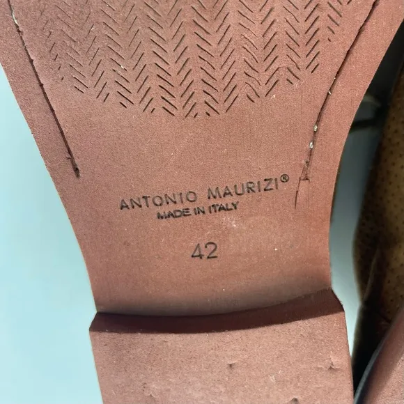 Antonio Maurizi '6803' Derby Brown Suede Mens 9 US 42 Euro MSRP $475