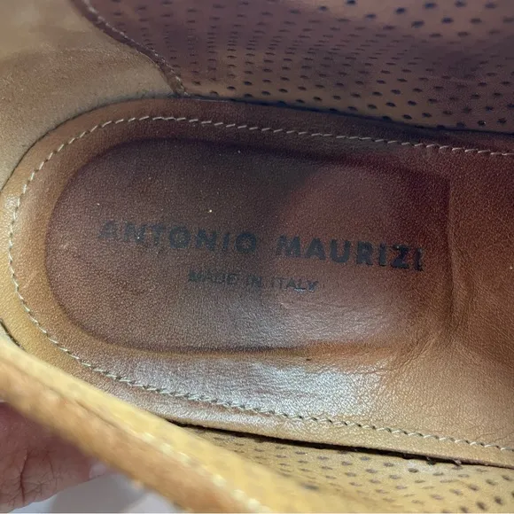 Antonio Maurizi '6803' Derby Brown Suede Mens 9 US 42 Euro MSRP $475
