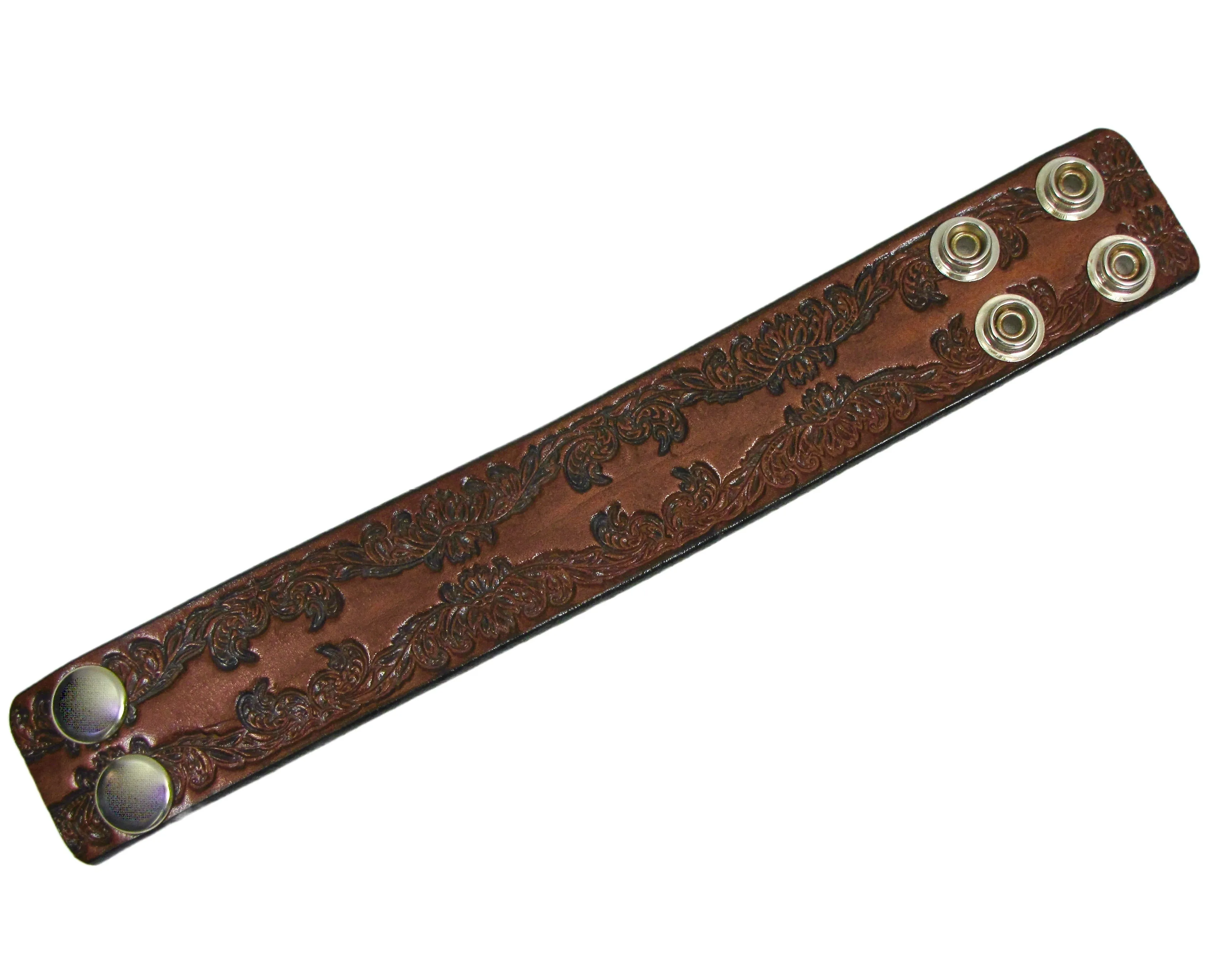 AW6-101 Antique Finish Wristband-Scroll