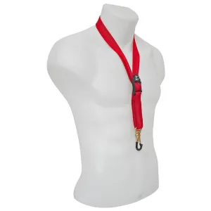 BG Standard Neck Strap Alto Tenor Red Coated Metal Hook