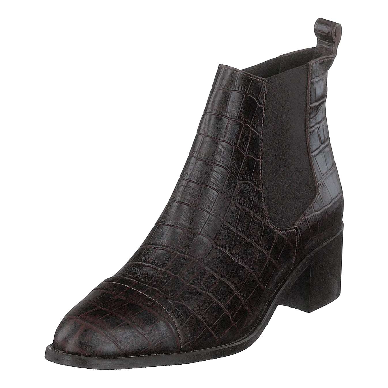 Biacarol Croco Dress Chelsea Dark Brown