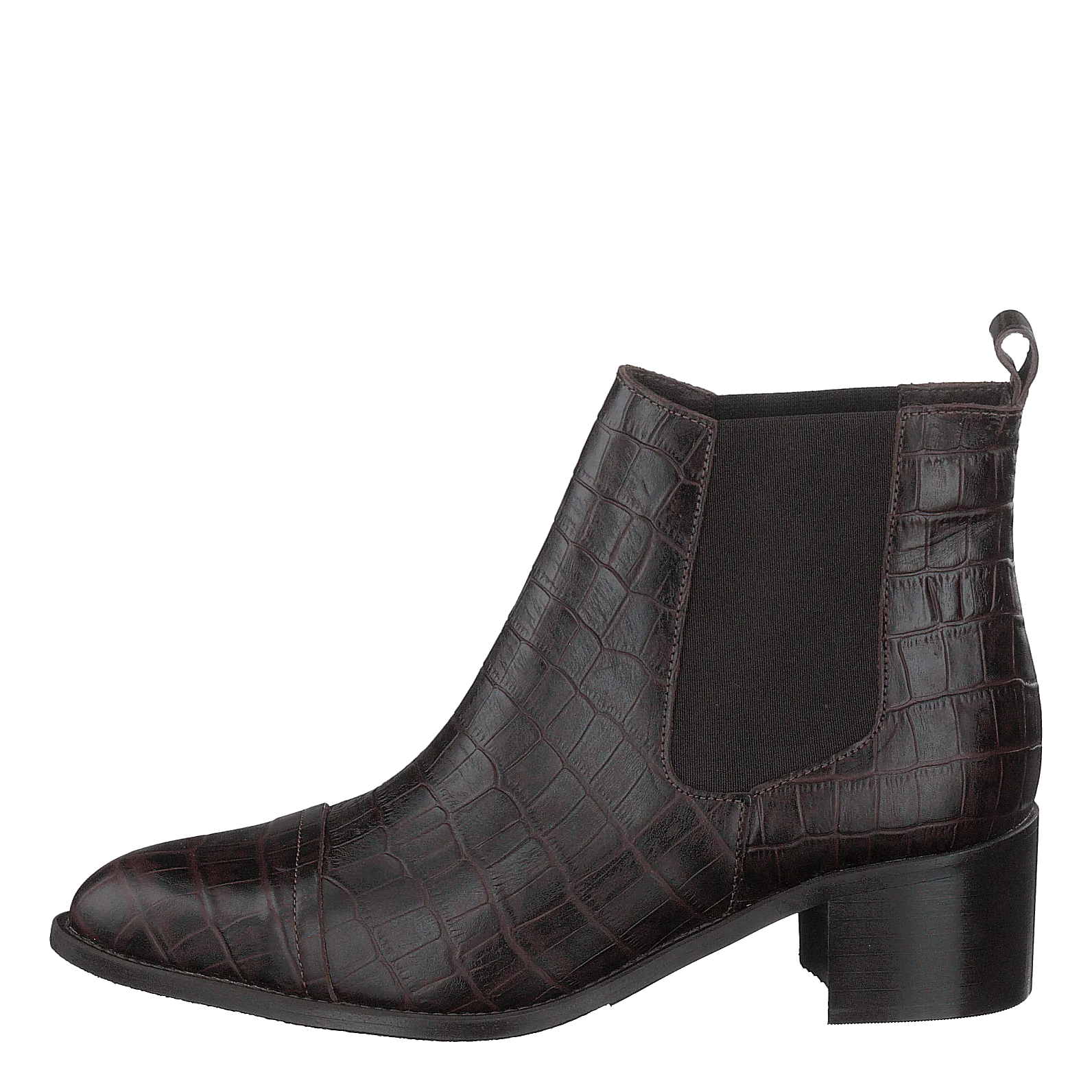 Biacarol Croco Dress Chelsea Dark Brown
