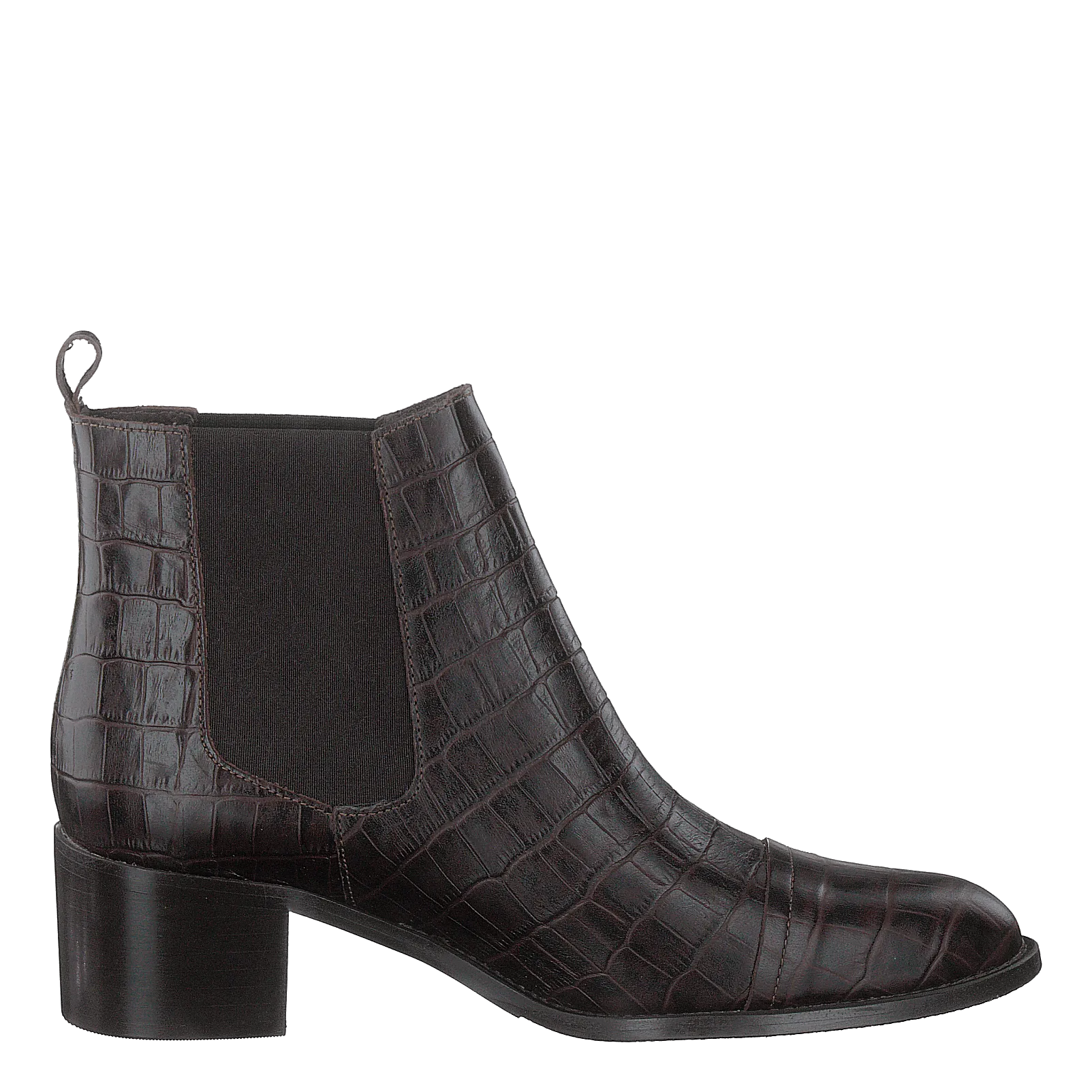 Biacarol Croco Dress Chelsea Dark Brown
