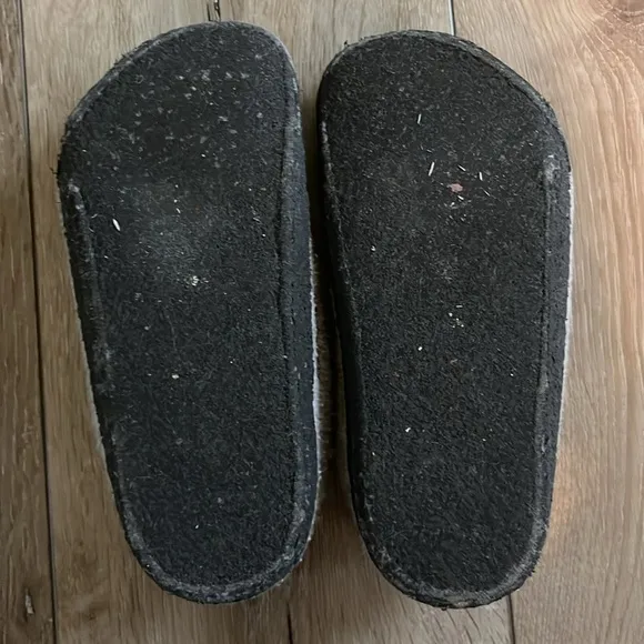Birkenstock Zermatt Shearling Slipper Shoes Gray Kids