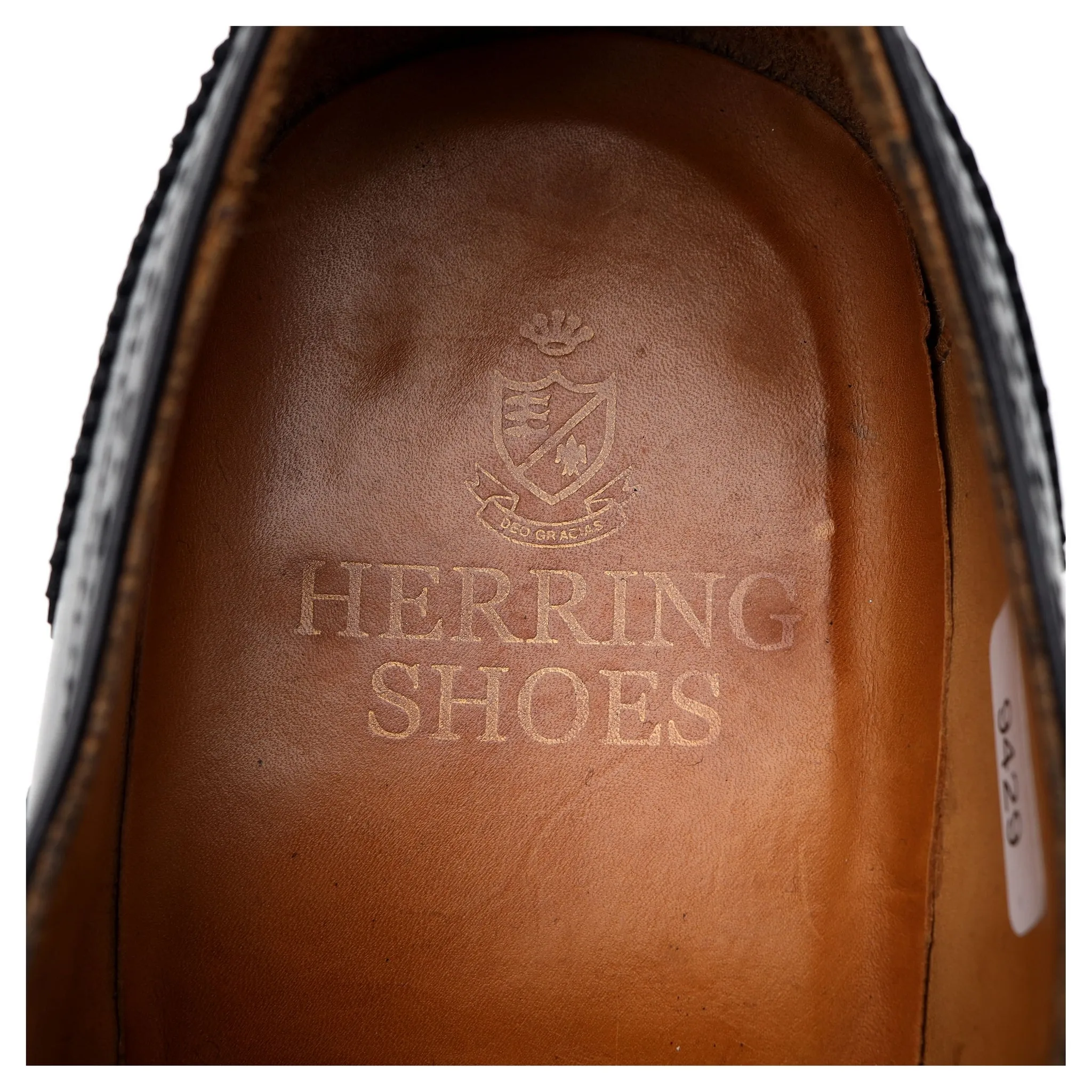 Black Leather Oxford Brogues UK 6 F