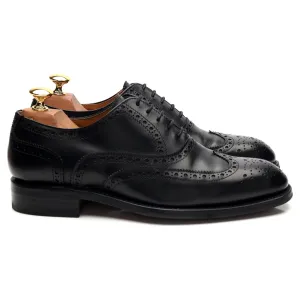 Black Leather Oxford Brogues UK 6 F