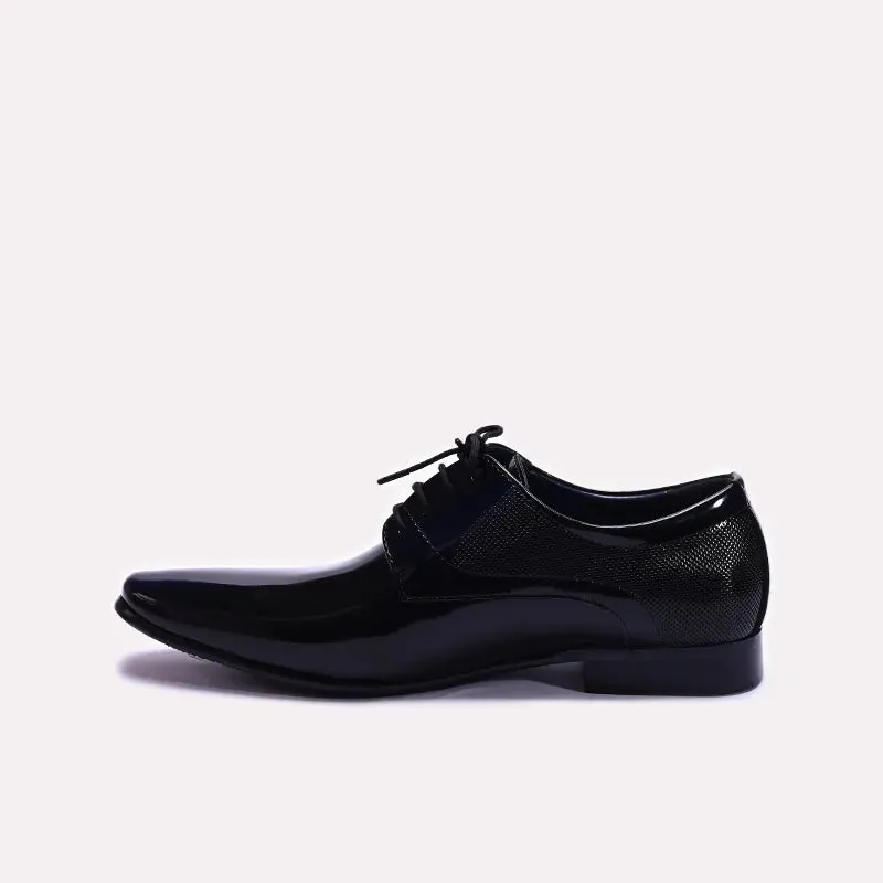 Black Lustrous Derby Dress Shoes 0111279